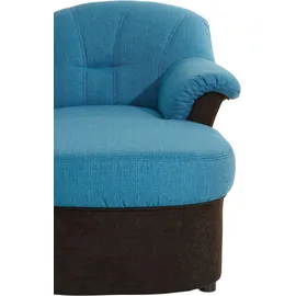 DOMO collection Wohnlandschaft Kunstleder 3-Sitzer Schwarz