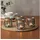 levandeo Teelichthalter 4er Set Glas Blau/Grau H10cm