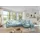 KAWOLA Ecksofa Madeline Cord Recamiere rechts hellblau