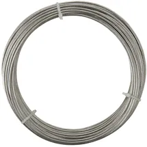 WINDHAGER Edelstahlseil 14 m x 2 mm Metall silber