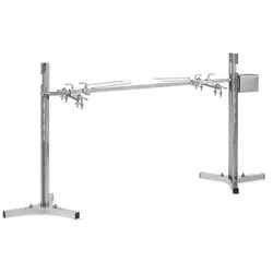 Klarstein Sauenland Survivor Spanferkelgrill Drehspieß 12W 70kg max. Edelstahl Silber-Metallic