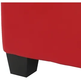 Mendler Modular Ottomane Lyon, Kunstleder ~ rot