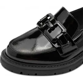 Jana Damen Loafer ohne Absatz Elegant Vegan, Schwarz (Schwarz), 38