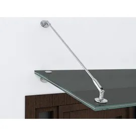 Buylando Glaswerk Westfalen Glasvordach, Grau, Glas, Rechteckig, 120x1.31x90 cm, Aufbewahrung & Schutzhüllen, Geräteschuppen-Zubehör