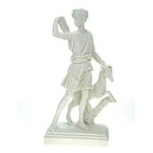 Kremers Schatzkiste Alabaster Deko Figur Artemis Göttin der Jagd 22 cm Skulptur weiß Apollon