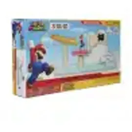 Nintendo Super Mario - Wolken Welt - inkl. 6cm Mario Figur, Bunt