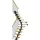 DOLLE Mittelholmtreppe Dublin 71 cm Eiche lackiert/Metall Anthrazit