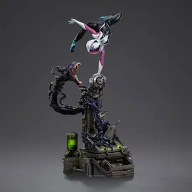 Iron Studios Spider-Man vs Villains Art Scale Statue 1/10 Ghost Spider Diorama 34 cm