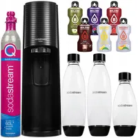 Wassersprudler SodaStream Terra Black + 3 Flaschen + Bolero