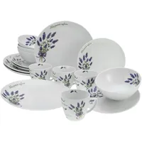 CreaTable Lavendel Kombiservice 16-tlg. bunt
