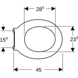 Geberit Renova Comfort WC-Sitzring Weiß