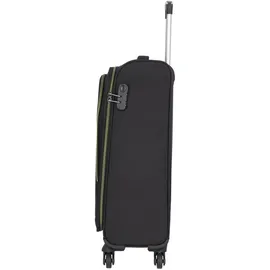 nowi Sevilla Koffer-Set 3-tlg. schwarz/lime