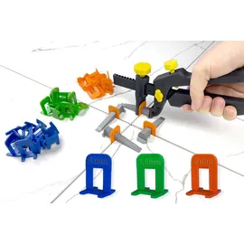 hexpro Fliesen Nivelliersystem Set (20000 Zuglaschen 1,5mm) Nivelliersyst...