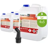 Höfer Chemie 4x 5 L FLAMBIOL® Bioethanol 100 % Hochrein