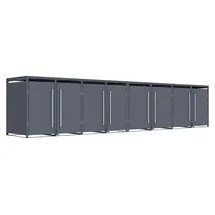Westmann Mülltonnenbox 530 x 116 x 80 cm grau