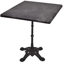 deluke Bistrotisch 70 x 70 x 66 cm Schwarz