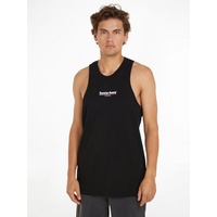 Tommy Jeans Tanktop »TJM REG TJ FLAG TANK TOP EXT«, Gr. L, black, , 74229713-L