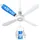 BestLivings Mobiler Deckenventilator 40 cm Deckenventilator Weiß