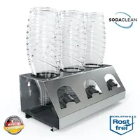 SodaClean SodaClean® Premium 3er Flaschenhalter für SodaStream Duo Crystal Emil - Schwarz