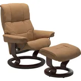 Stressless Stressless® Relaxsessel »Mayfair«, (Set, Relaxsessel mit Hocker), mit Classic Base, Gestell braun braun