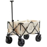 Nordisk Handwagen Camping Bollerwagen Faltbar Hand, Wagen Garten Transport Karre Baumwolle beige