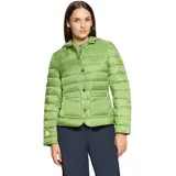 Cartoon Steppjacke mit abnehmbarer Kapuze in Forest Green | Gr.: 34