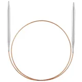 addi Rundstricknadel Messing 80 cm 6 mm