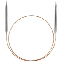 addi Rundstricknadel Messing 80 cm 6 mm