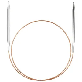 addi Rundstricknadel Messing 80 cm 6 mm
