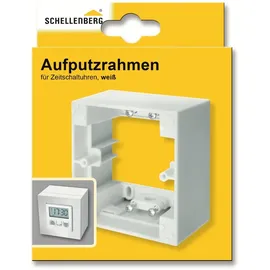 Schellenberg Aufputzrahmen 1-fach Eckig Zeitschaltuhr Weiß