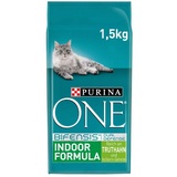 PURINA ONE BIFENSIS Indoor Formula Katzentrockenfutter: reich an Truthahn & Vollkorn-Getreide, ballaststoffreiche Nahrung für Wohnungskatzen