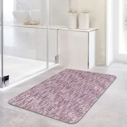 Linea Due Badematte »Touchme«, rutschhemmend beschichtet, fußbodenheizungsgeeignet Linea Due mauve rechteckig (50 cm x 80 cm)
