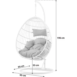 gardenson Hängesessel Viga Weiß