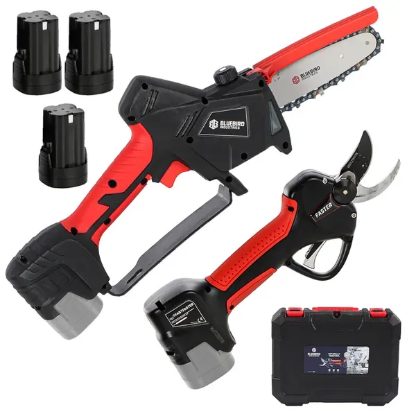 Blue Bird PS23-35+CS23-05A  -Kit mit Baumschere + Akku-Hochentaster - 3x 14.4V 2.5Ah
