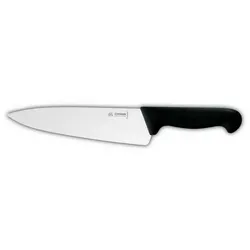 2x Giesser Kochmesser aus Edelstahl, breite Form, Gesamtlänge: 34 cm ,schwarzer Griff
