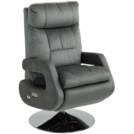 Homcom Relaxsessel Textil 69 x 124 x 84 cm Dunkelgrau elektrisch drehbar