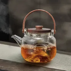 MULTIPOTENT Mànxián Glas-Teekanne (1000ml) - Hitzebeständig. für Elektro/Herd