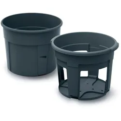 Prosperplast - Pflanztopf für Kartoffelanbau Potato Grower aus Kunststoff in Anthrazit, 39,2 x 39,2 x 31,6 cm