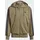 adidas Essentials 3-Streifen French Terry Kapuzenjacke Olive Strata / Black XS