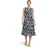 Vera Mont Cocktailkleid Print Blau/Weiß 44