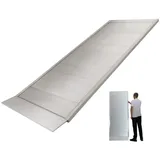 Baumarktplus TRUTZHOLM Eventrampe 198 cm Taglast 600kg Alu grau geriffelt Rampe Auffahrrampe Breitrampe Laderampe Länge wählbar 2... 198 cm