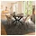 Home Deluxe Essgruppe Rund Ausziehbar AVENTURA inkl. Sternfuß - 120 x 120 cm Dark Oak, (7-tlg), Variantenauswahl, inkl. rundem Esstisch, Esszimmerstühle braun