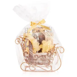 Brubaker Cosmetics 6-teilig Pflegeset - Winter Wonder - Beauty Geschenkset mit Vanille Duft - inkl. Glitzer Schlitten Gold