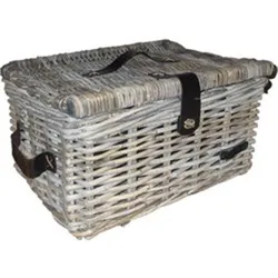 Fahrradkorb - Grau - 47x36x26 cm - 40L braun No Size