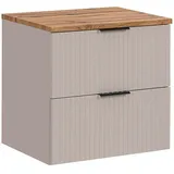petits-meubles Waschtischunterschrank 60,6 x 59 x 46 cm Beige