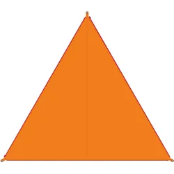 Sonnensegel BENT "Zip-Canvas", orange (orange, rv rot), Sonnensegel, B/T: 250cm x 250cm, Polyester, B:250cm T:250cm