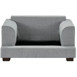 Soho Sessel Franka Flachgewebe 136 x 87 x 103 cm Grau mit Kissen