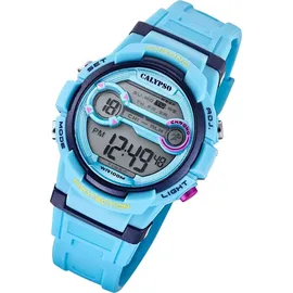Festina Digitaluhr Armbanduhr Jugend Uhr Calypso digital K5808/2 - Blau