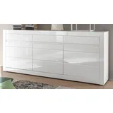 furn.design Nobile Büroschrank 217 x 90 x 0 cm weiß