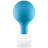 PULOX Schröpfglas aus Echtglas blau 32mm 1 St